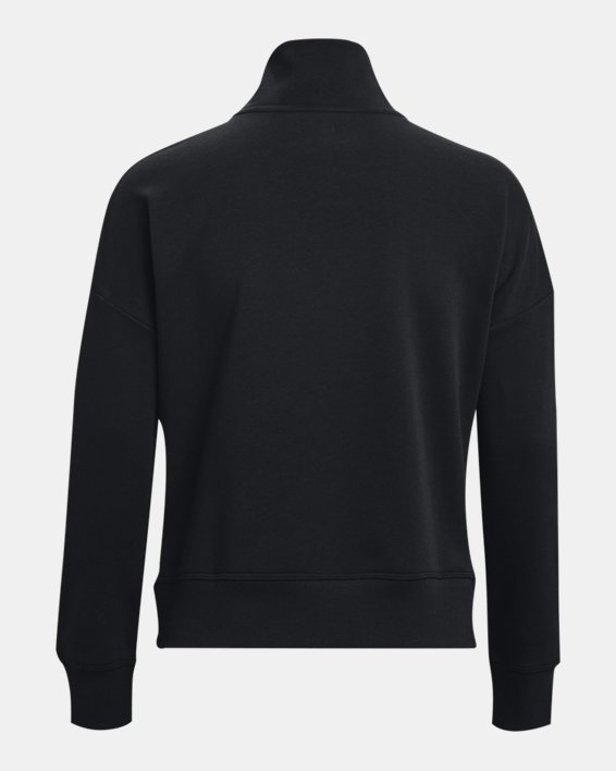 Women's UA Rival Fleece ½ Zip, Black, pdpMainDesktop image number 5